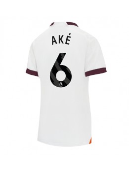 Billige Manchester City Nathan Ake #6 Bortedrakt Dame 2023-24 Kortermet